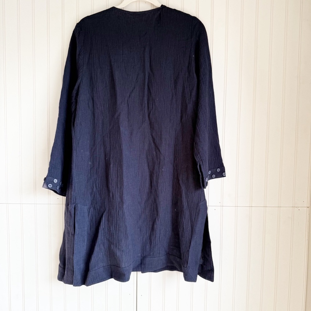 Soft Surroundings Size M Oceo Gauze Tank and Topper Set in Navy Blue NEW! - Picture 16 of 16
